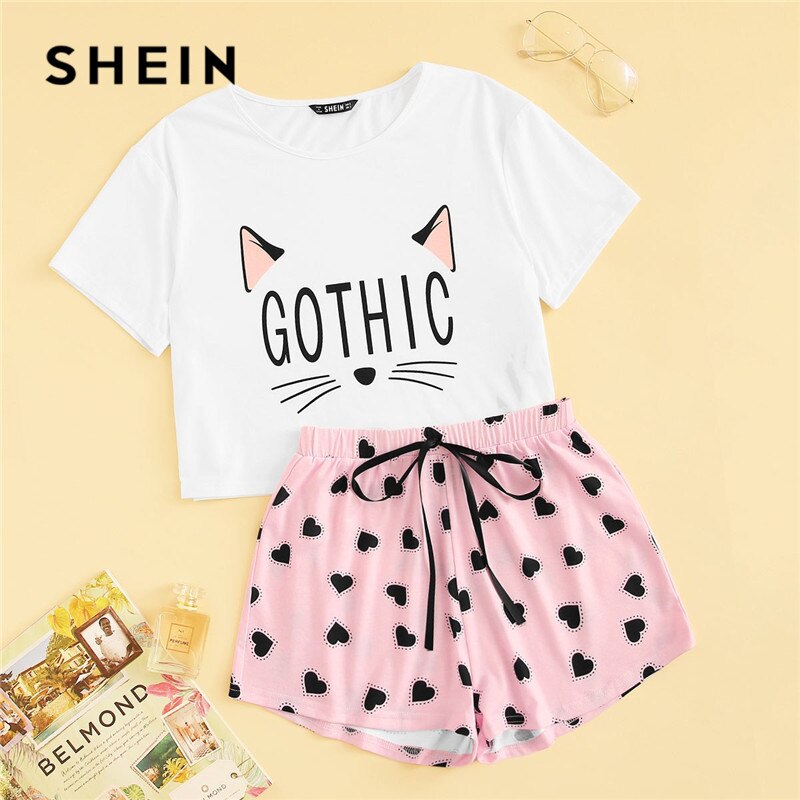 Shein pijamas cortos deals