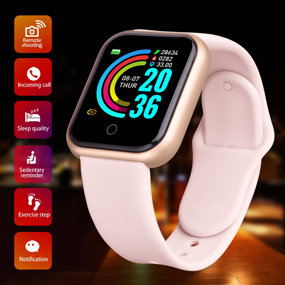 Reloj Inteligente De Pulsera Con Bluetooth Para Hombre Y Mujer Android IOS  NUEVO