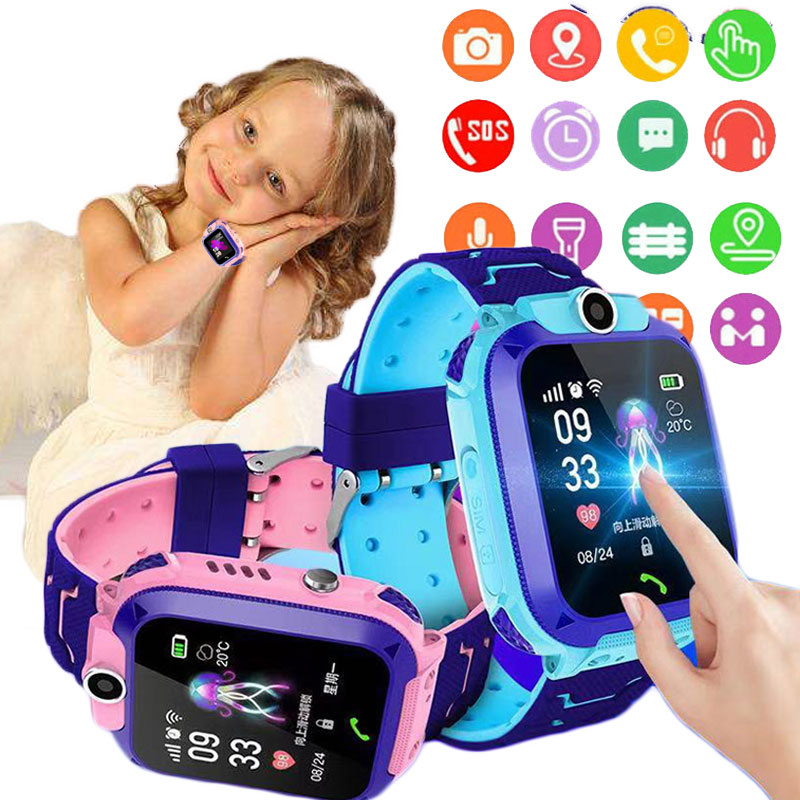 Comprar Reloj inteligente para niños SOS reloj inteligente para niños con tarjeta  Sim foto impermeable regalo para niños para IOS Android
