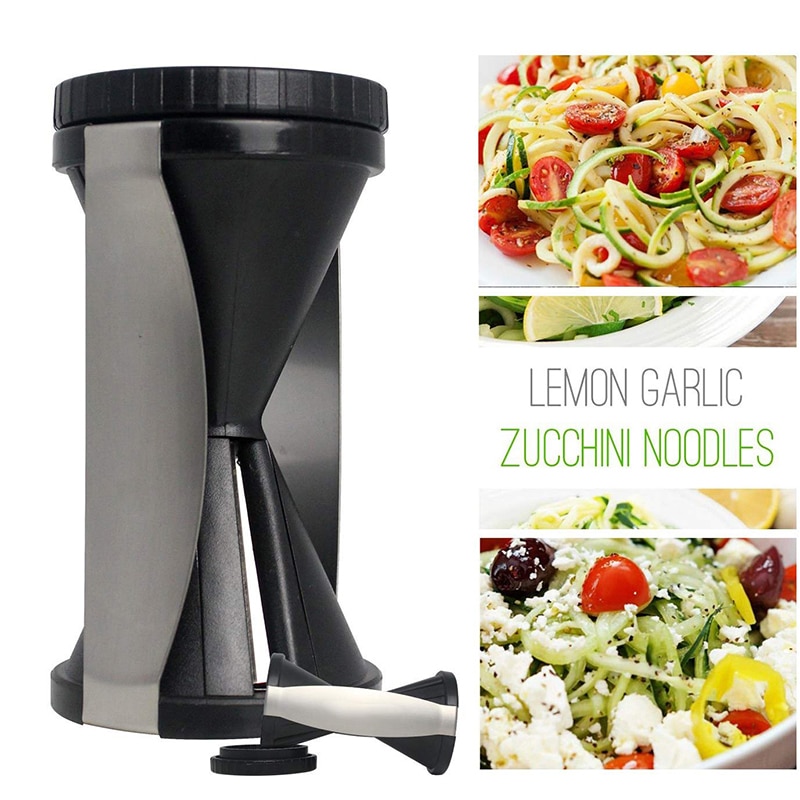 Cortador espiral de verduras multifunción cortador de fideos de Pasta de calabacín, máquina de espaguetis, accesorios de Cocina