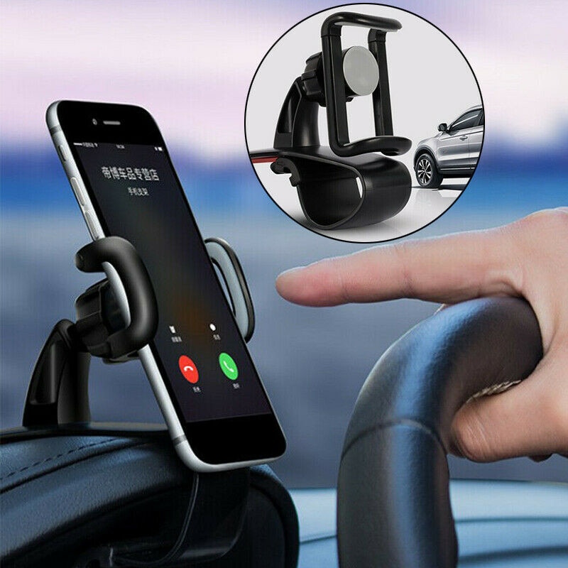 Soporte de teléfono móvil Universal para coche, GPS, 360 grados, para salpicadero