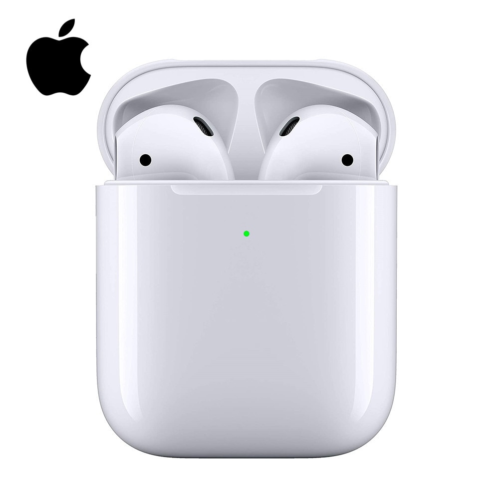 Los AirPods de Apple 2nd Original vainas auriculares Bluetooth con funda de carga inalámbrica para iPhone iPad MacBook Apple iPod reloj