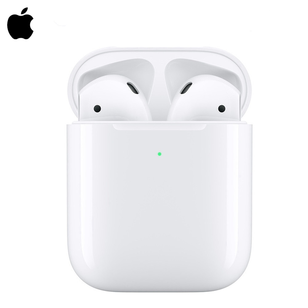 Los AirPods de Apple 2nd Original vainas auriculares Bluetooth con funda de carga inalámbrica para iPhone iPad MacBook Apple iPod reloj