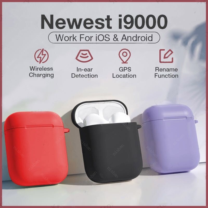 I9000 Pro TWS In ear rename GPS bluetooth auricular Mini deporte inalámbrico auriculares estéreo auriculares Elari airpoding Airs 2