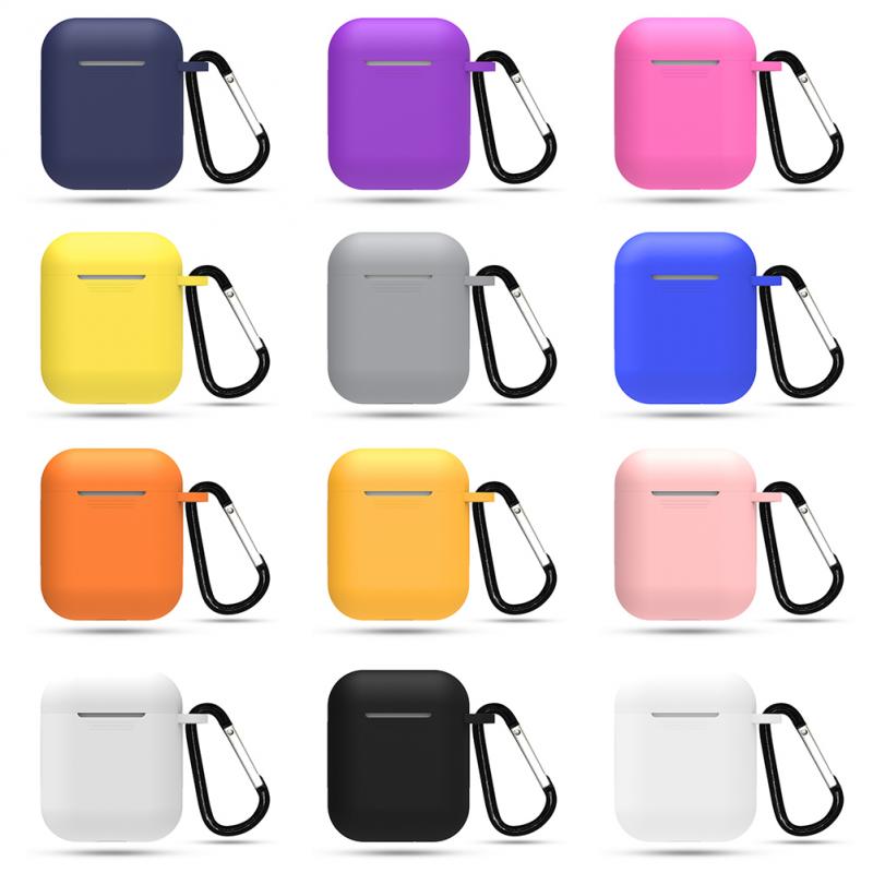 Funda protectora para funda de Airpods Apple, cubierta protectora de silicona para auriculares, funda bonita para Airpods 2/1