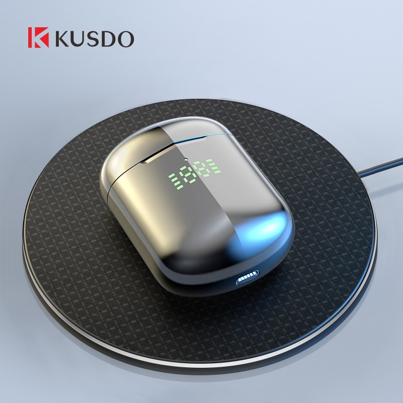 KUSDO TWS auriculares inalámbricos estéreo HiFi Led auriculares Bluetooth auriculares para Android iOS PK air 3 pro i9000 airpoding 2