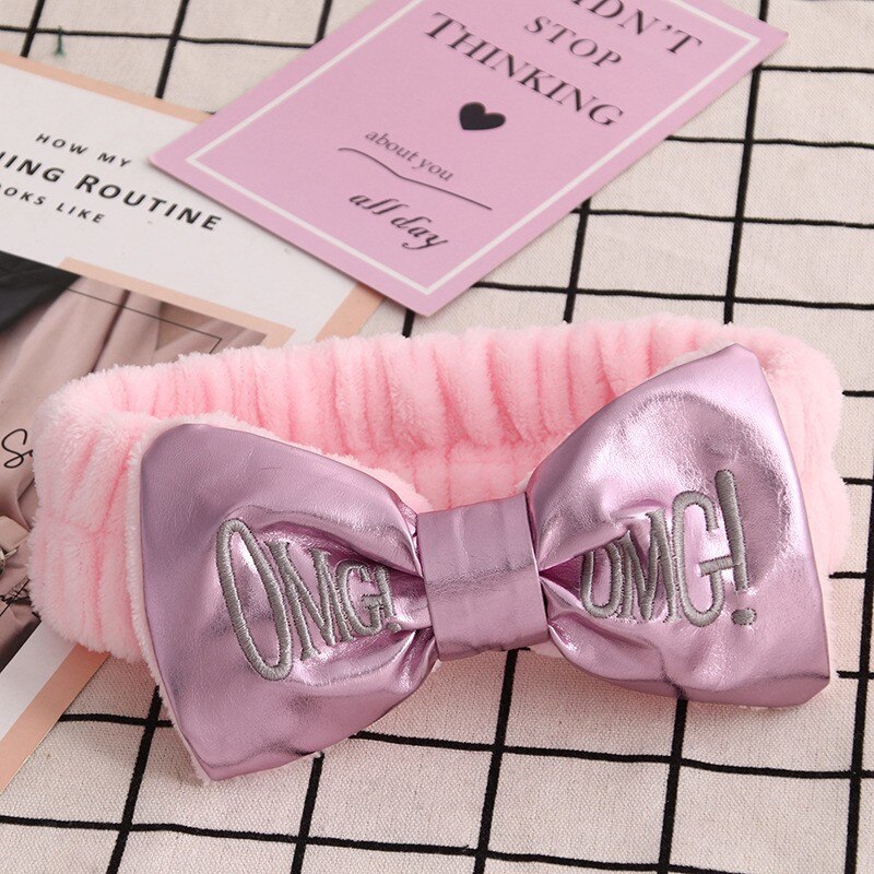 Diadema de Pu con letras Omg 