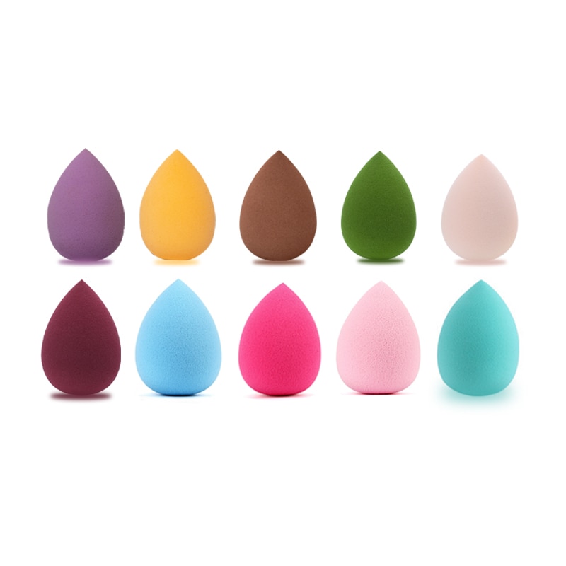 Esponja de maquillaje con gota de agua, cosmética, polvo Facial