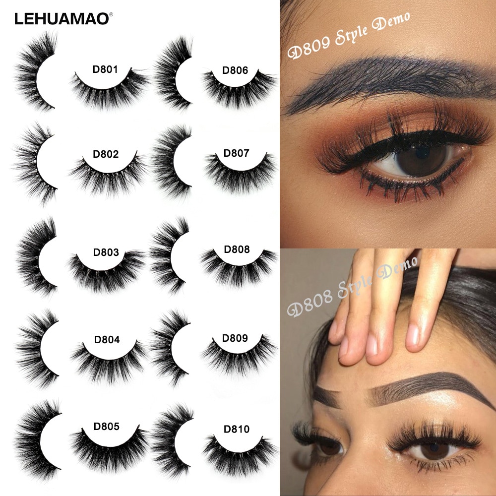 Pestañas de visón 3D, pestañas gruesas hechas a mano, tira completa, sin crueldad, pestañas de visón reutilizables, maquillaje