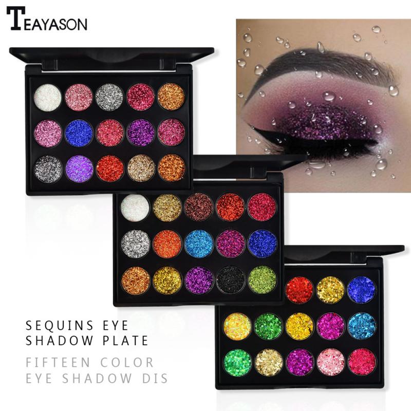 Paleta de sombra de ojos brillante
