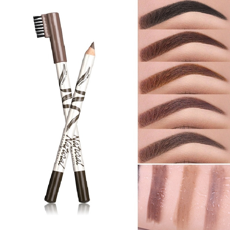 Lápiz de cejas de marca para mujer, marcador de cejas, tatuaje de cejas resistente al agua, potenciador, tinte de larga duración