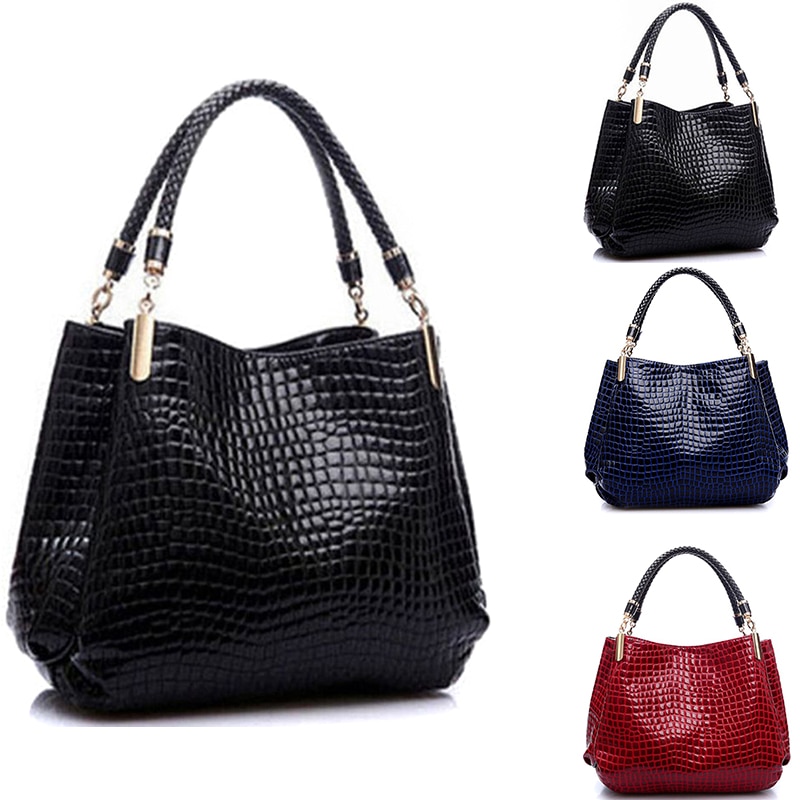 Famosos bolsos de marca de diseñador, bolsos de cuero para mujer, 2020, bolsos de mano de lujo para mujer, monedero, bolsos de hombro a la moda, Bolsa de cocodrilo
