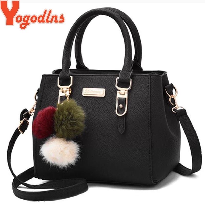 Yogodlns-Bolso con colgante de cuentas para mujer, bandolera de hombro con relieve, de alta Bolsa De Calidad