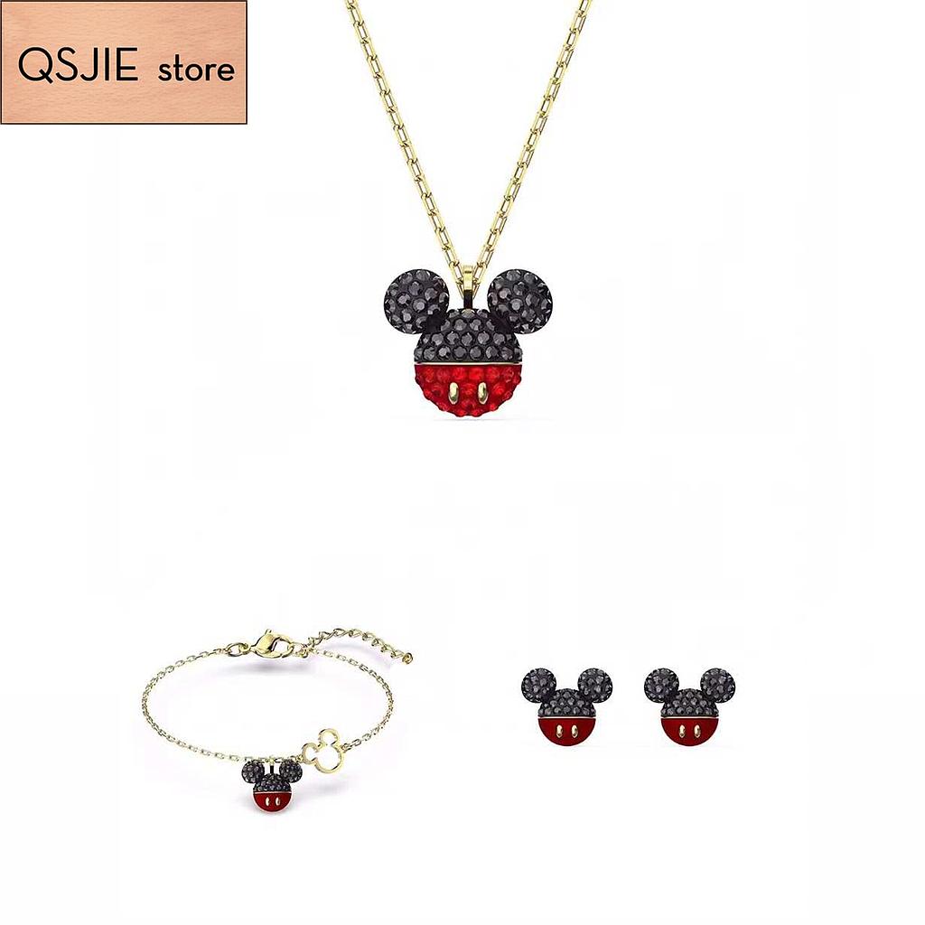 QSJIE alta calidad SWA nuevo estilo, forma de Mickey Mouse, collar encantador e interesante joyería de moda glamurosa