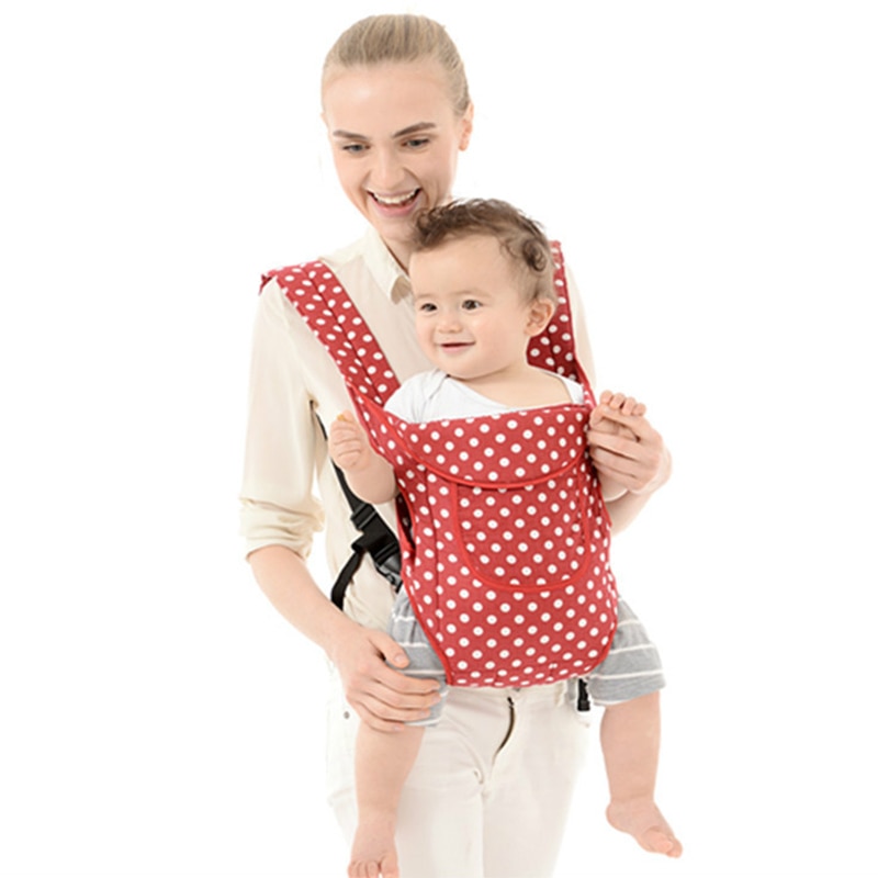 Portador de bebé Honda algodón Simple Polka Dot frente de Simple y doble hombro recién nacido de la cintura de bebé necesidades