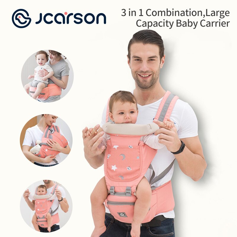JCARSON ergonómico bebé infantil chico Hip asiento Honda soporte para envoltorio mochilas para viajes al aire libre canguro frontal 0-36 meses