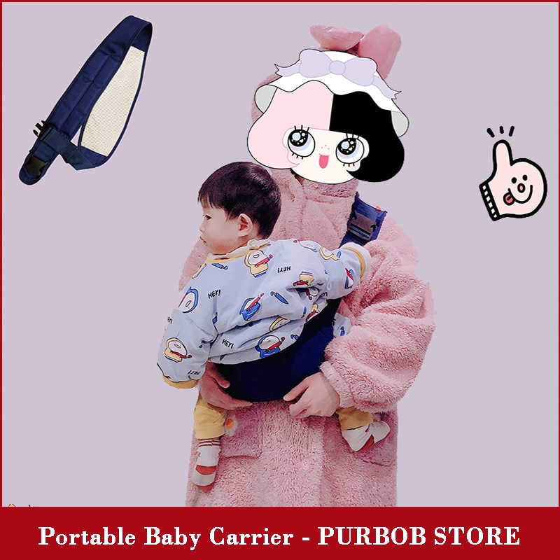 Portabebés portátil con anillo y eslinga fionda draagdoek hipseat belt, para llevar hombro, cadera, eslinga, correa de viaje
