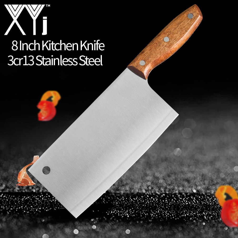 Cuchillo chino de acero inoxidable 3cr13, cuchillo de cocina profesional, cortador de carne