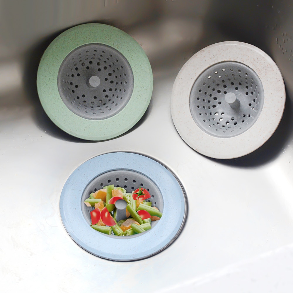 Filtro de fregadero de cocina tapón de pelo de drenaje de suelo tapón de fregadero de mano para baño, Colector de baño, tapa del filtro del fregadero, accesorios de herramientas