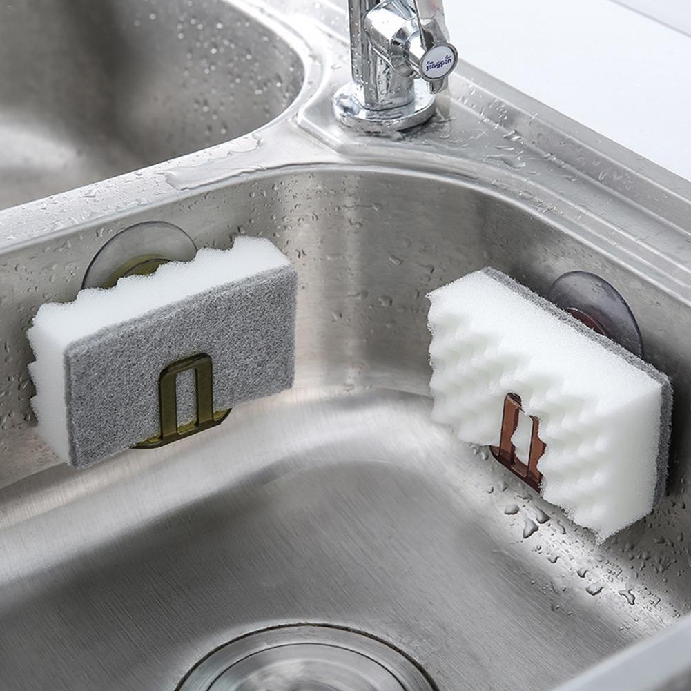 Cocina ventosa esponja soporte rejilla para escurrir para fregadero estantes cocina Almacenamiento y organización accesorios de cocina práctico hogar