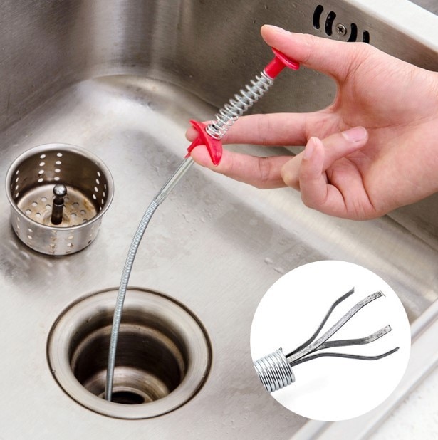 Gancho de limpieza multifuncional para fregadero de cocina, nuevo recogedor de pelo, herramientas de limpieza para desagües de ducha, lavabo de baño