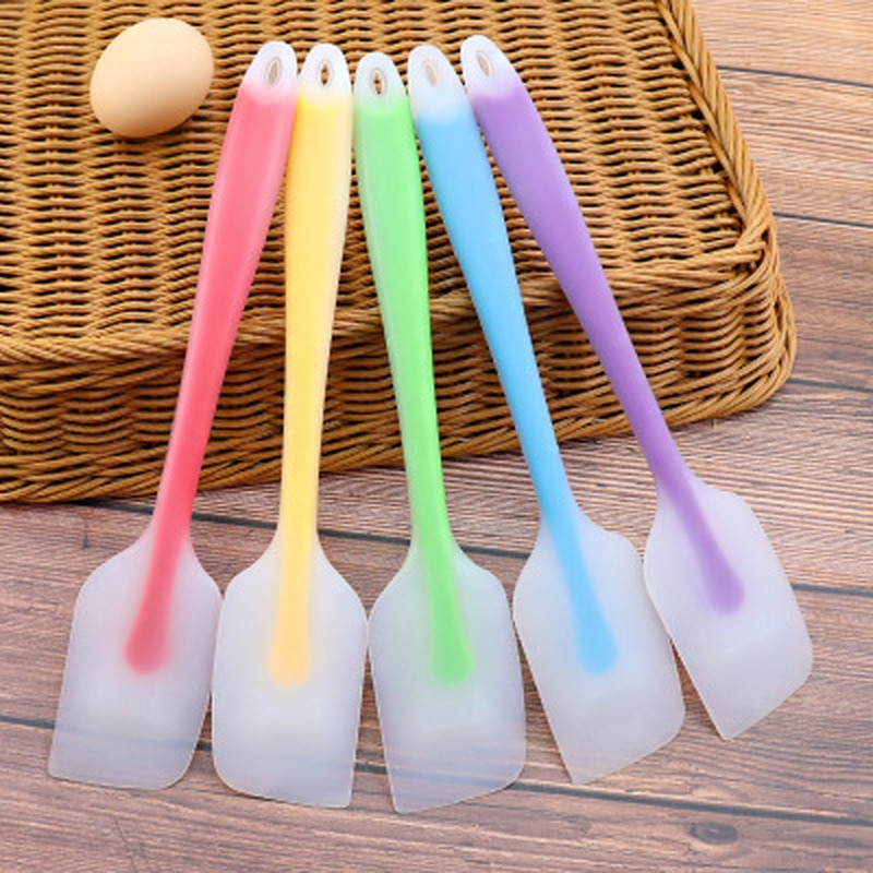 Espátula de silicona para hornear crema, espátula para mantequilla antiadherente, esparcidor de Chocolate de nailon, herramientas de repostería de cocina resistentes al calor, 20,7x4cm