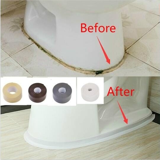 Cinta selladora de esquina de Material PVC para lavabo estufa, cocina, baño y bañera, impermeable