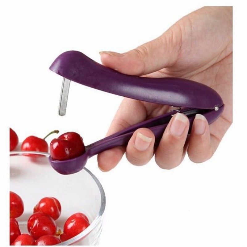 ¡Novedad! Herramientas de plástico para eliminar las frutas y huesos de la cereza, utensilio para eliminar las semillas de Enucleate para conservar el fruto completo, accesorios de cocina