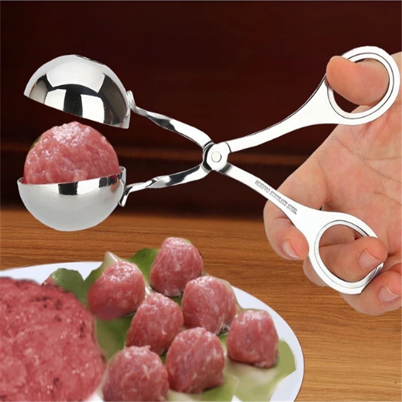 Utensilio de cocina antiadherente, práctico bolígrafo de carne, herramienta de cocina, cuchara para albóndiga, fabricante de bolas, accesorios de cocina, 1 ud.