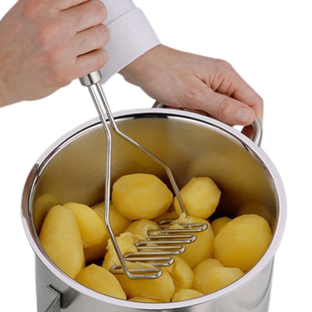 Herramienta trituradora de patatas en forma de onda de acero inoxidable, barra de cocina, trituradora de patatas, herramientas de trituración, nuevos accesorios de cocina, acero inoxidable
