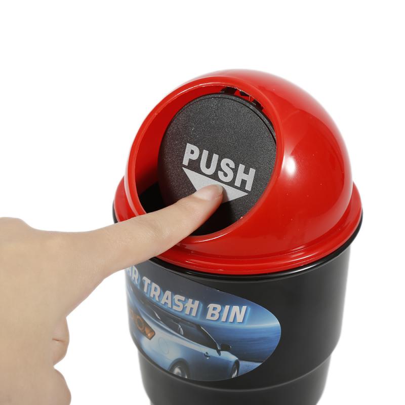 Cubo de basura portátil para coche, bolsa de basura trasera para asiento de coche, Mini cubo de basura de plástico a prueba de fugas, soporte para polvo, accesorios para coche