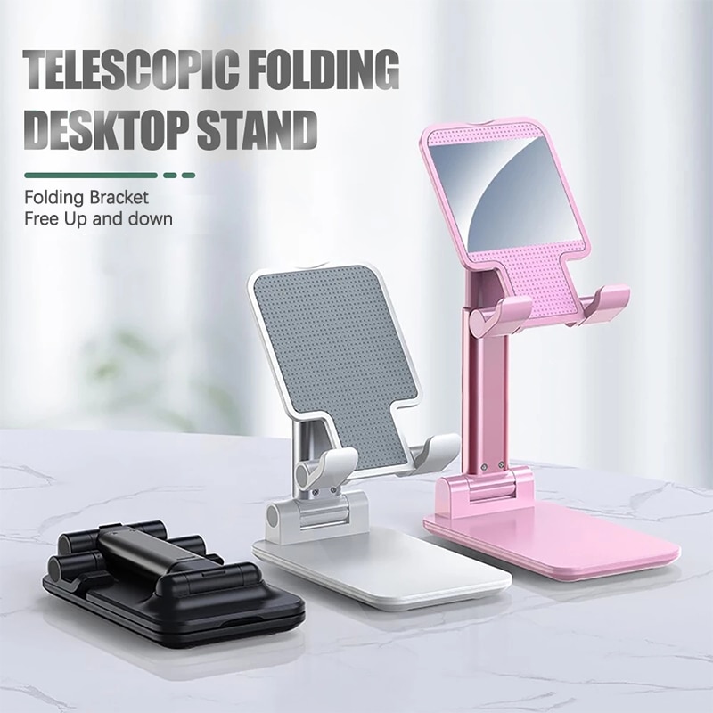 Soporte de aluminio estirable para teléfono móvil, accesorios de Metal para teléfono móvil, soporte de extensión plegable para teléfono