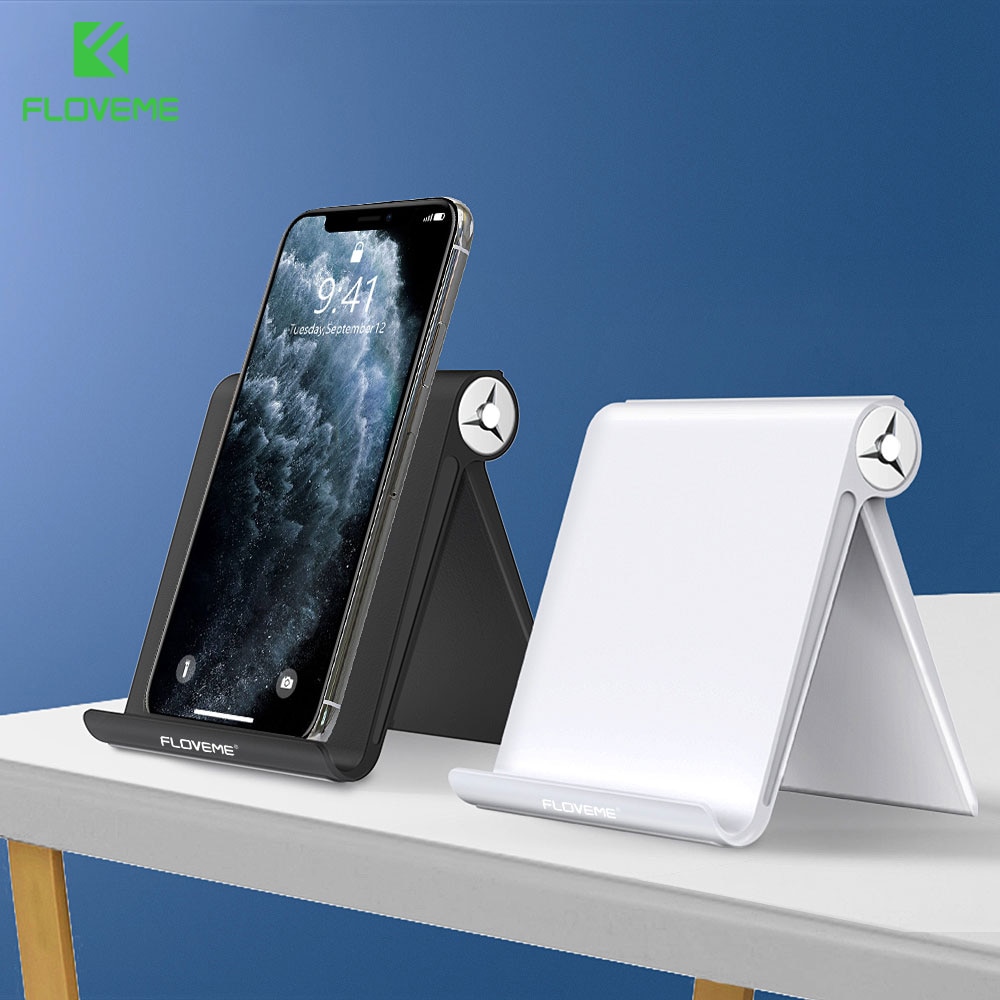 FLOVEME soporte de teléfono para el iPhone X 8 7 6 s Samsung S9 aluminio ajustable escritorio tableta del teléfono móvil soporte soporte movil para el iPhone xs max xr soporte movil soporte celular soporte movil mesa
