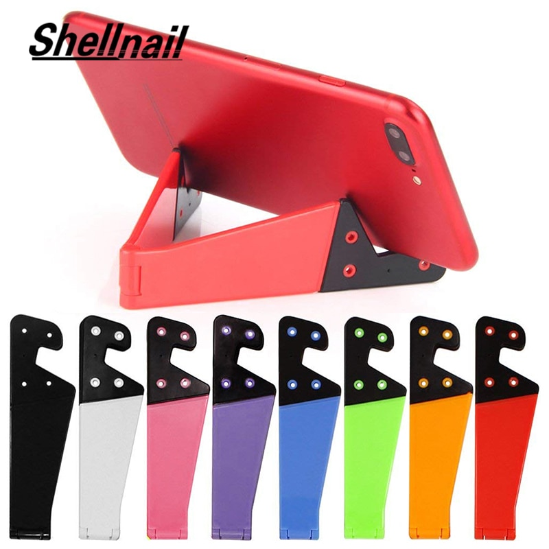 SHELLNAIL-soporte plegable para teléfono móvil, soporte ajustable para iPhone X, Samsung y tableta