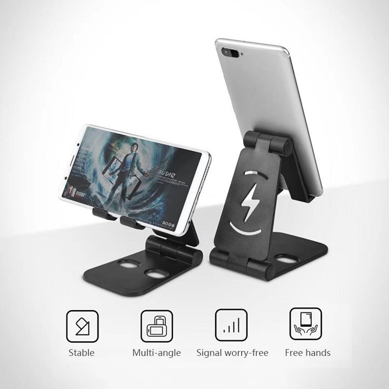 Soporte portátil para teléfono móvil, soporte para tableta práctica, soporte plegable multiusos para teléfono móvil, soporte para IPhone