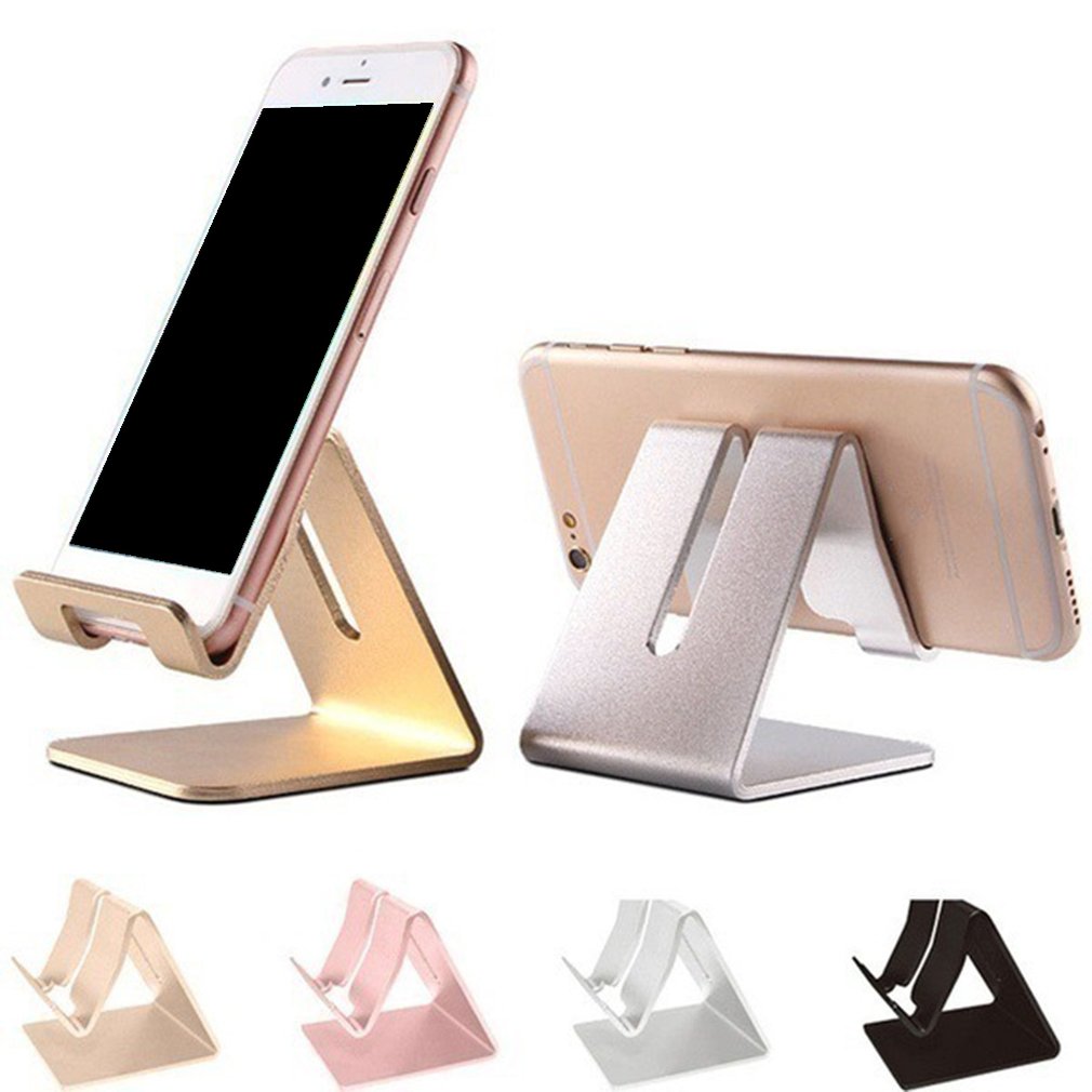 Soporte giratorio de aleación de aluminio para iphone X, Samsung, soporte de mesa ajustable