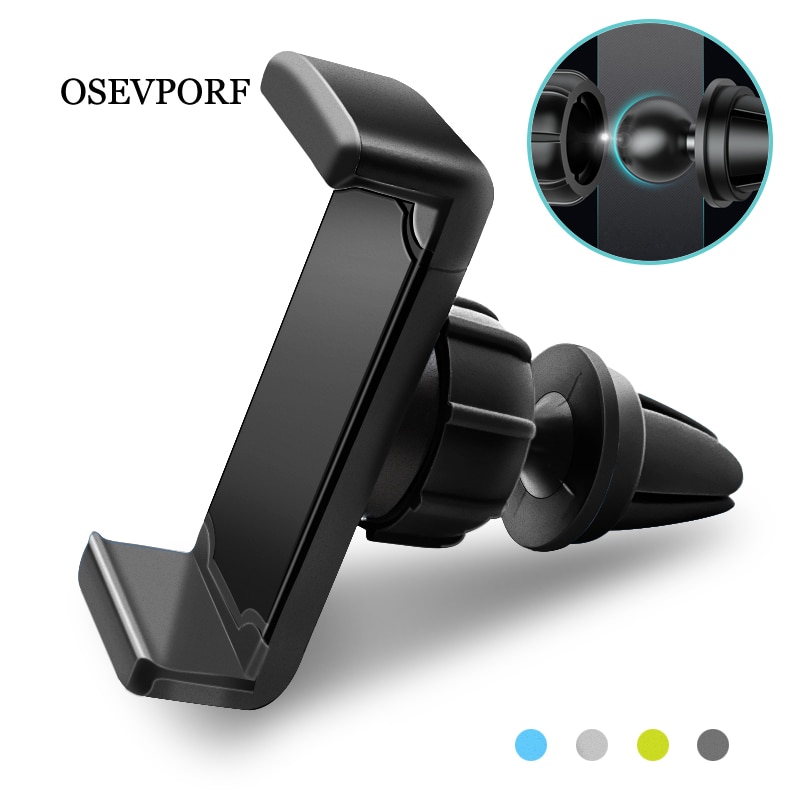 Soporte de coche para iPhone 11 X XS 8, soporte de teléfono móvil para coche, soporte de ventilación de aire giratorio 360