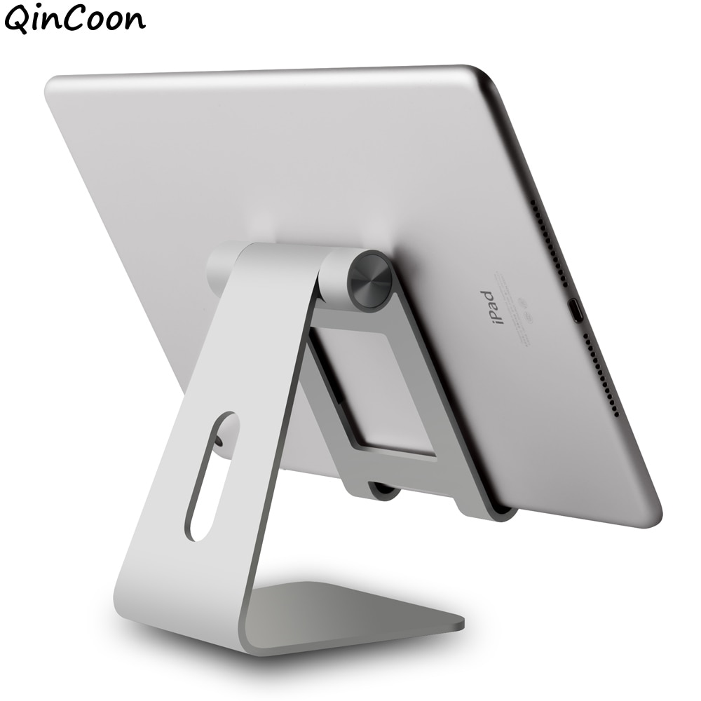 Soporte de aluminio ajustable para tableta soporte de escritorio antideslizante de varios ángulos para tableta/teléfono para iPad Tab Kindle Nintendo Switch (hasta 12,9 ")