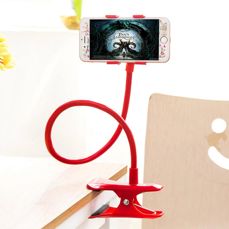 Soporte de teléfono perezoso 360 grados giratorio Flexible brazos largos Clip escritorio cama tumbado en la cama ver vídeos soporte de teléfono Universal