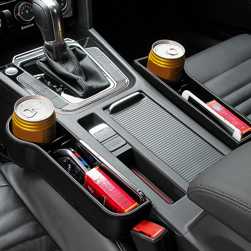 Organizador de asiento de coche, estuche de almacenamiento para automóvil, soporte de relleno de hendidura para billetera, ranura para teléfono, bolsillo, accesorios