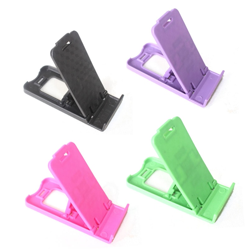 Soporte Universal de plástico para teléfono móvil, plegable, multiángulo, compacto, soporte para teléfono inteligente