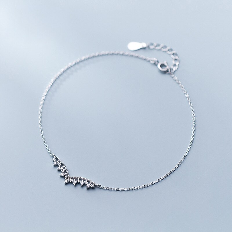 Tobillera de Corona Bohemia, joyería de plata 925, pulsera tobillo minimalista, joyería Vintage para pies, Dijes, Pulsera para pierna, tobilleras