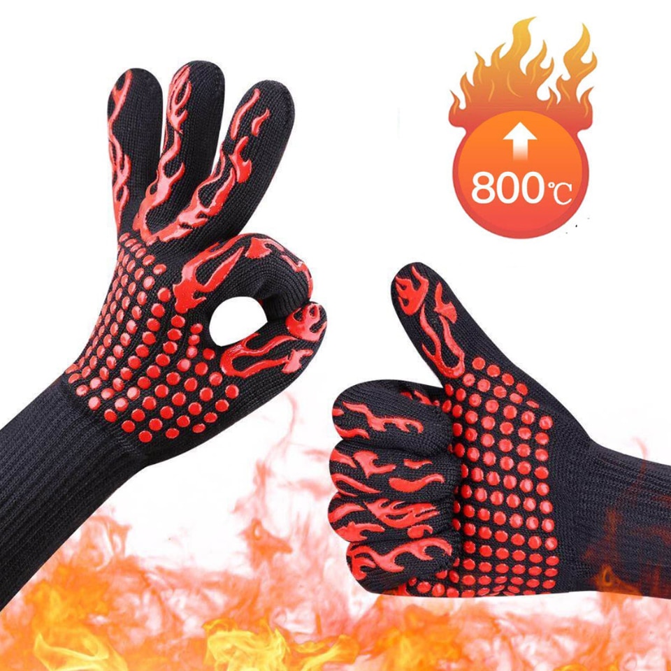 1pc/2pcs Guantes Horno 932 °f Guantes Resistentes Calor, Guantes